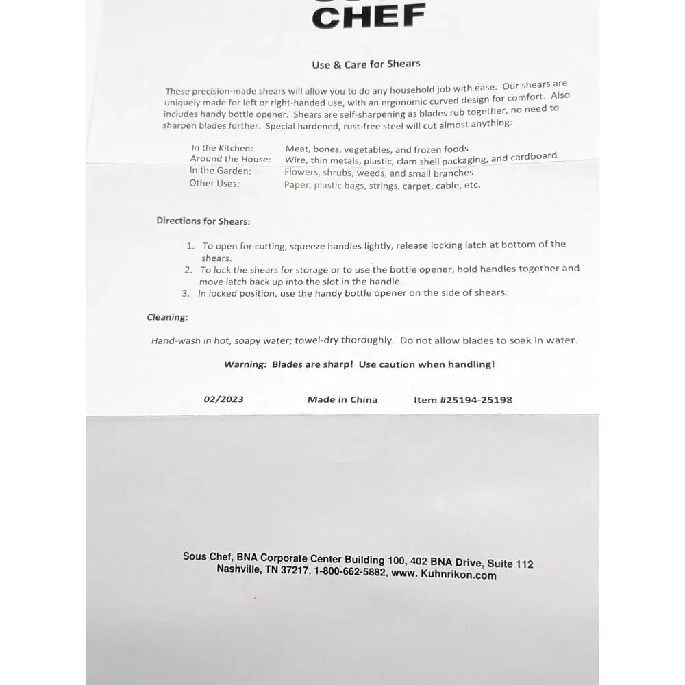 Sous Chef hi there